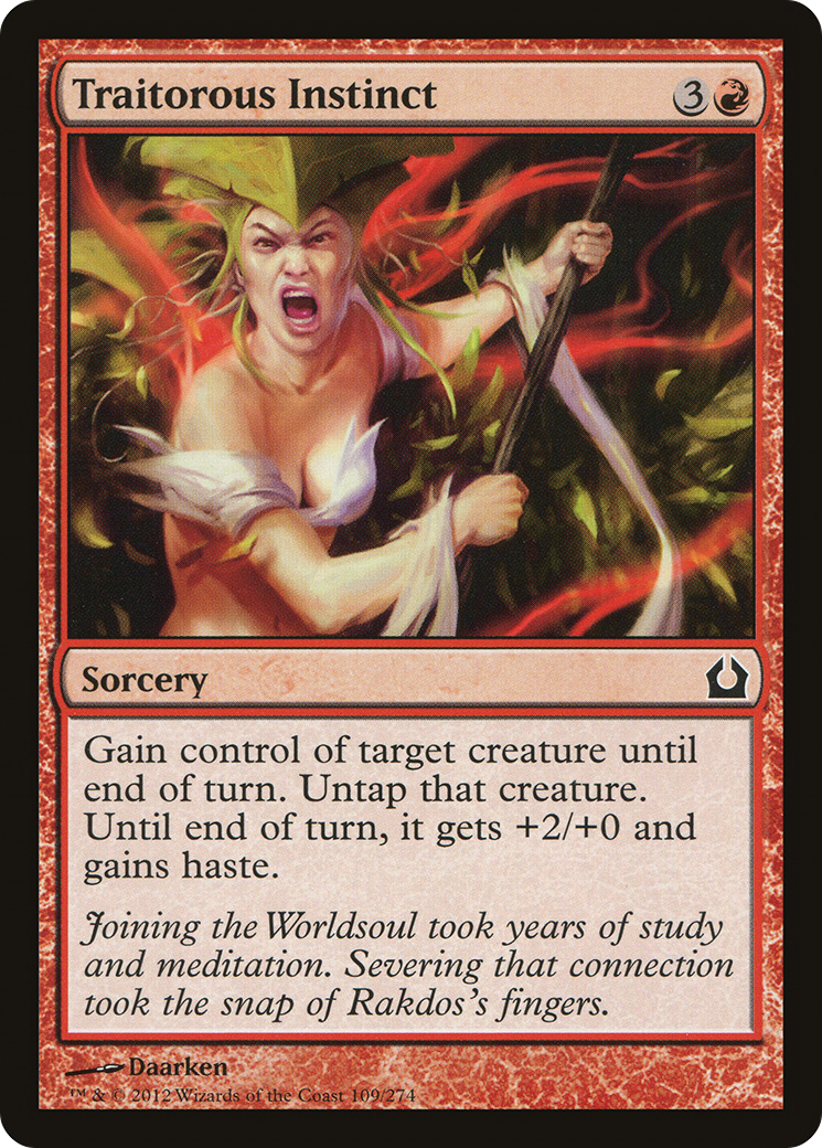 Traitorous Instinct (RTR-109) - Return to Ravnica