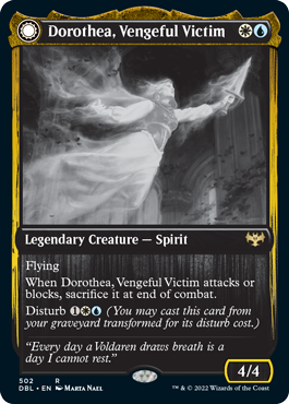 Dorothea, Vengeful Victim // Dorothea's Retribution (DBL-502) - Innistrad: Double Feature: (Double Faced Transform) Foil