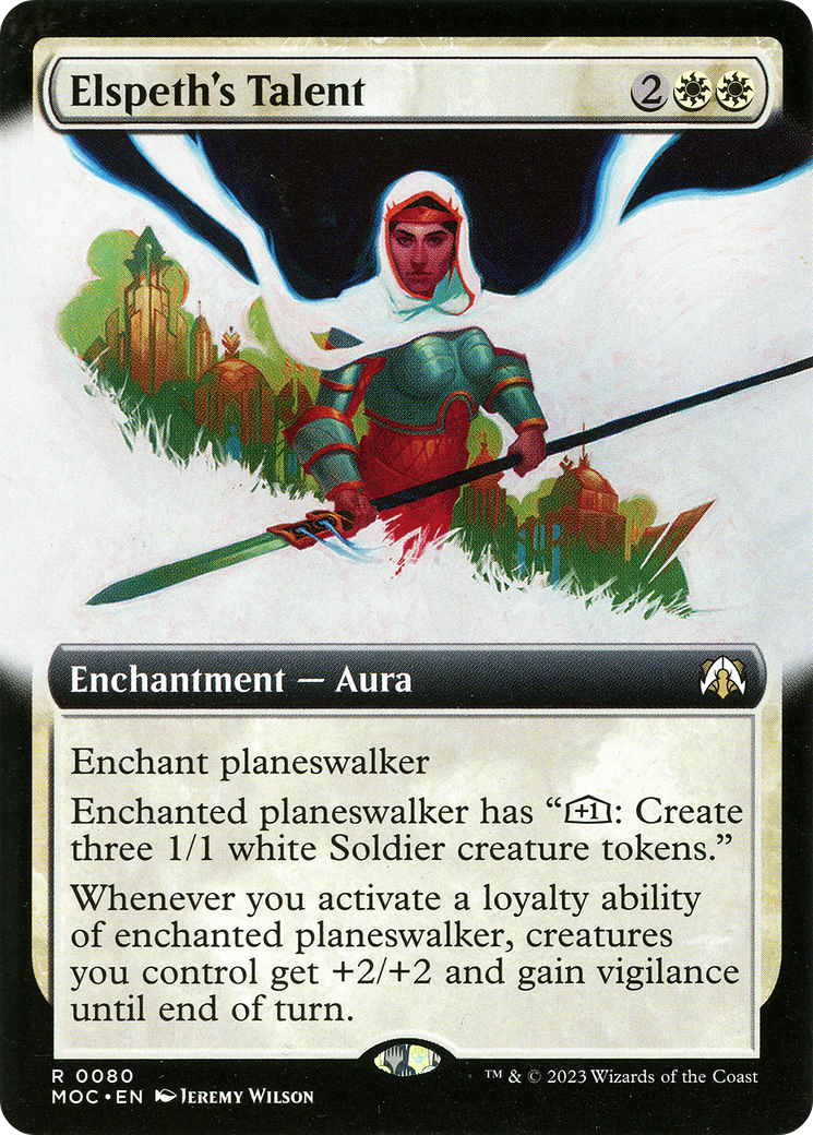 Elspeth's Talent (MOC-080) - March of the Machine Commander: (Extended Art) Foil