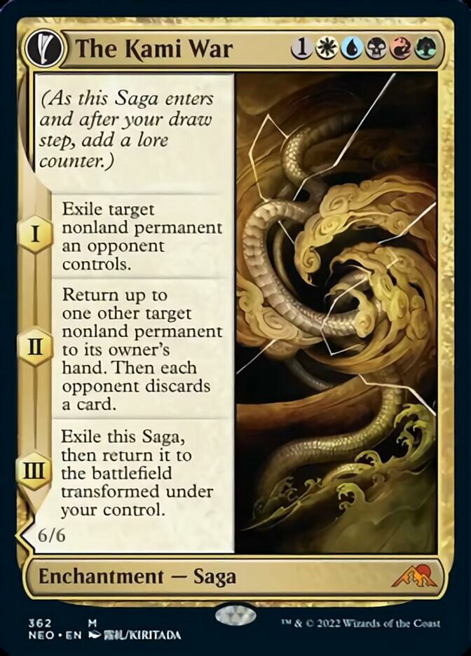 The Kami War // O-Kagachi Made Manifest (NEO-362) - Kamigawa: Neon Dynasty: (Showcase, fandfc) Foil