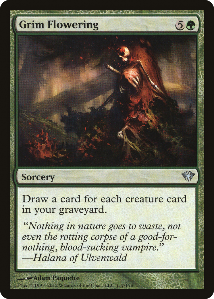 Grim Flowering (DKA-117) - Dark Ascension Foil