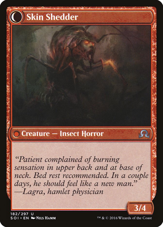 Skin Invasion // Skin Shedder (SOI-182) - Shadows over Innistrad: (Double Faced Transform)
