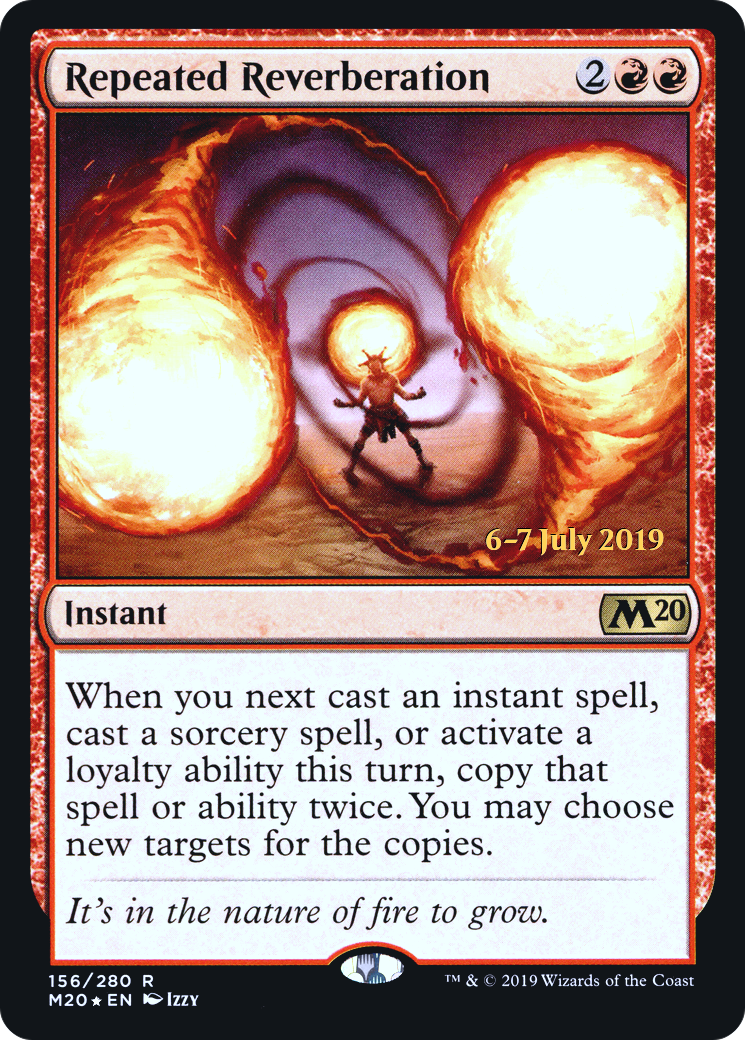 Repeated Reverberation (PRE-156S) - Core Set 2020 Promos Foil
