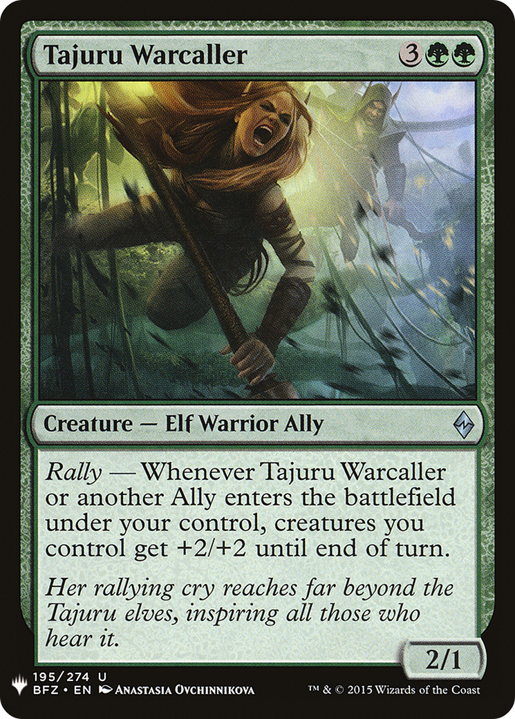 Tajuru Warcaller (LIST-BFZ-195) - The List