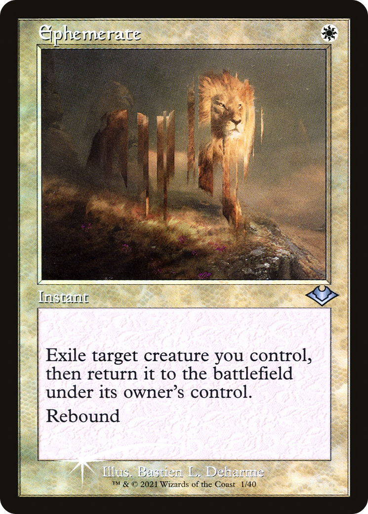 Ephemerate (MH1-001) - Modern Horizons 1 Timeshifts Etched Foil