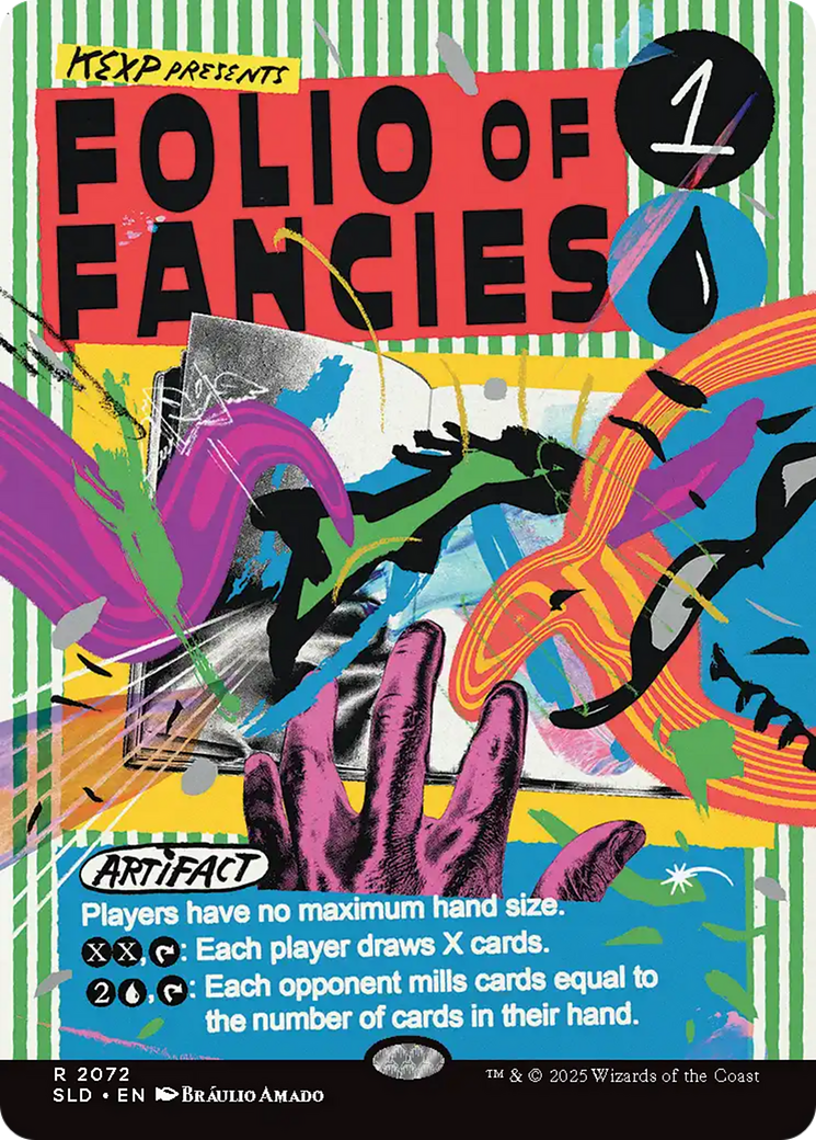 Folio of Fancies (SLD-2072) - Secret Lair Drop (Borderless) Foil