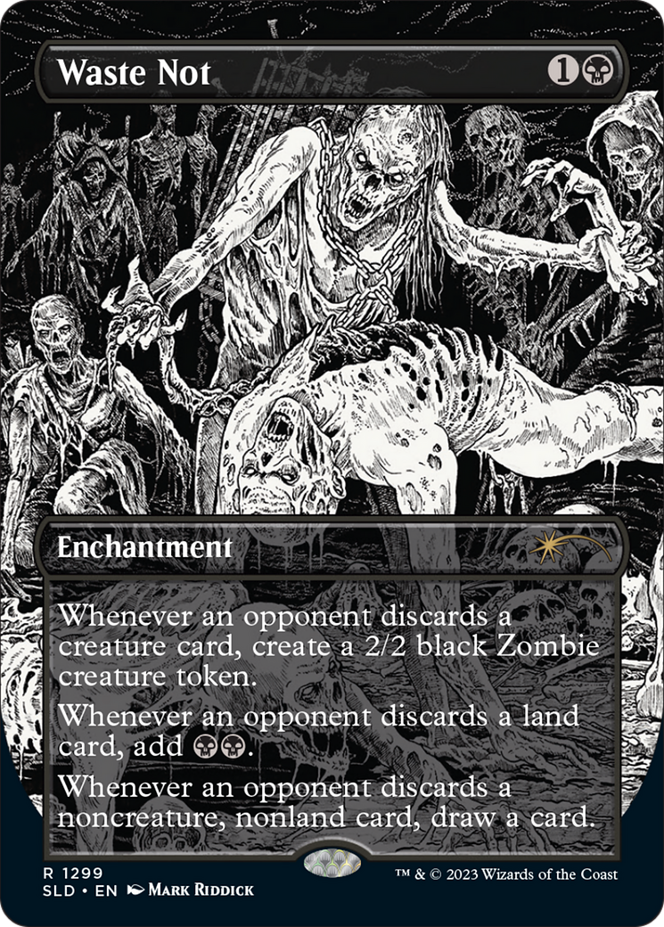 Waste Not (SLD-1299) - Secret Lair Drop (Borderless) Foil