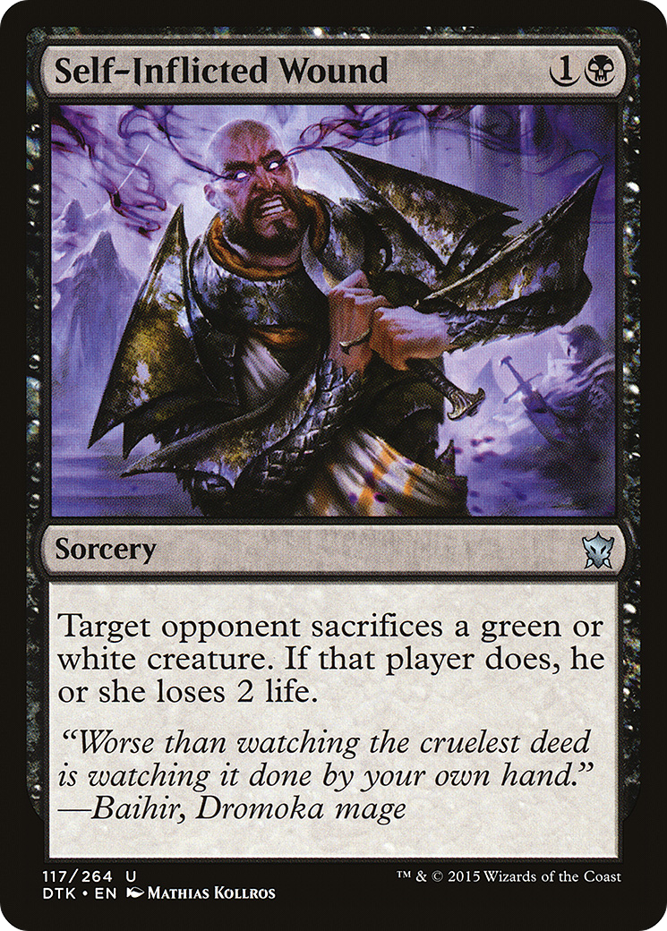 Self-Inflicted Wound (DTK-117) - Dragons of Tarkir