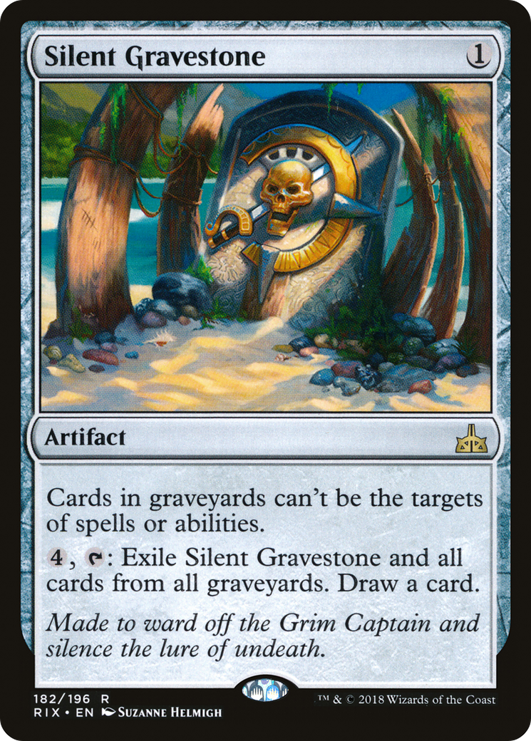 Silent Gravestone (RIX-182) - Rivals of Ixalan
