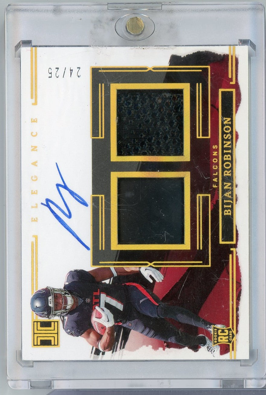 2023 Panini Impeccable Bijan Robinson #3 RPA Auto /25 Rookie RC Football Card