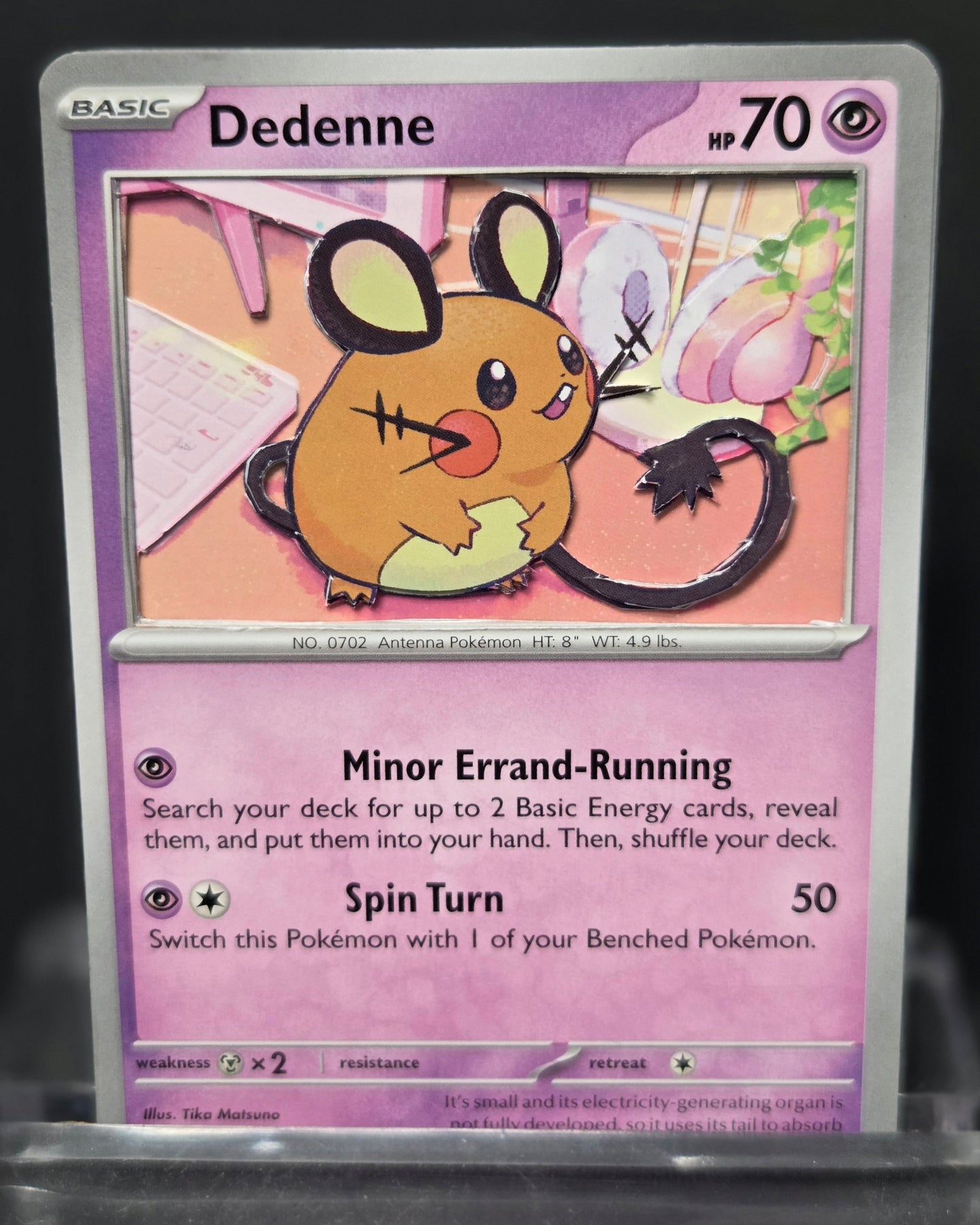 Custom 3D Cut Pokémon Cards - Dedenne